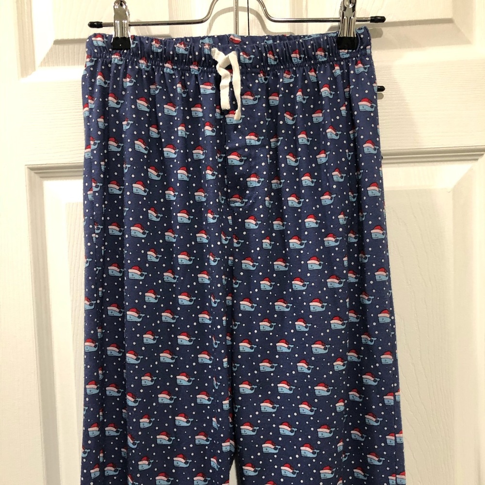 Vineyard Vines Youth Santa Whale Lounge Pants
